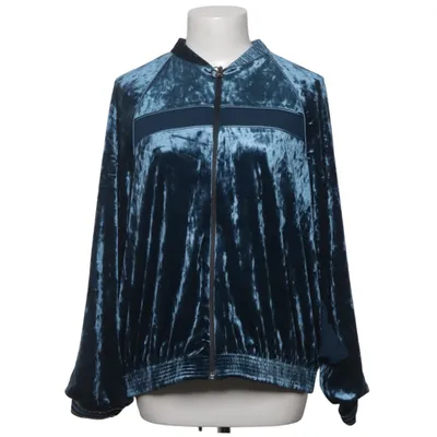 Bomberjacke (Blau) von Zara Basic Elasthan, Polyester