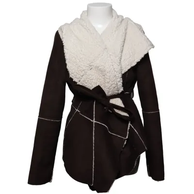 Shearlingjacka (Brun, Vit) från Object Polyester