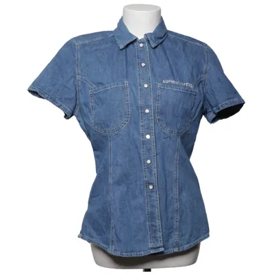 Denim blouse (Blauw) van Otto Kern Katoen
