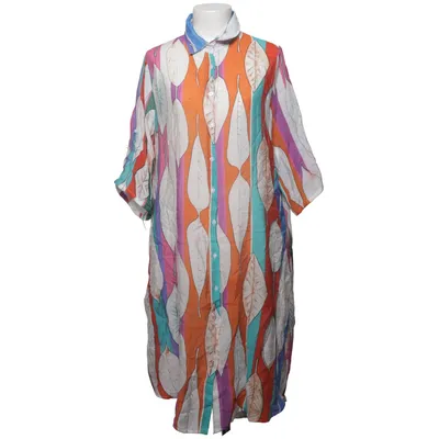 Shirt dress (Multicolored) from Menglu Cotton