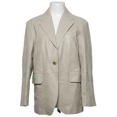 Blazer (Beige) from Arket Acetate, Leather