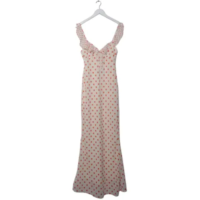 Maxi jurk (Wit, Rood) van Loavies Polyester