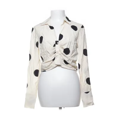 Bluse (Beige, Schwarz) von H&M Polyamid, Viskose