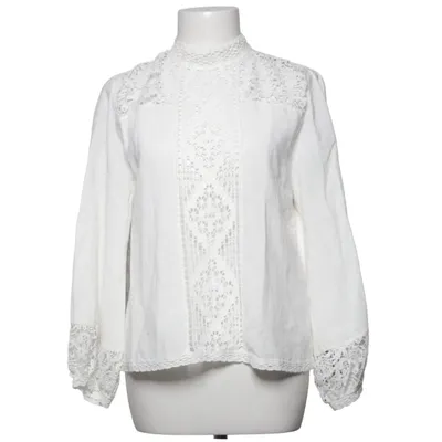 Blouse (Wit) van Zara Katoen, Polyester