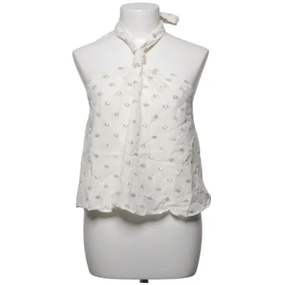 Halter neck top (White) from Zara Cotton