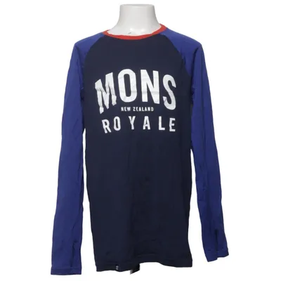 T-shirt à manches longues (Bleu) de Mons Royale Laine de mouton