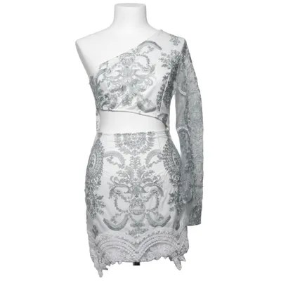 Cocktailkjole (Hvid, Grå) fra PrettyLittleThing Polyester