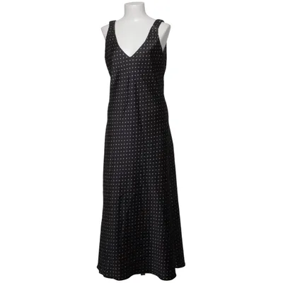 Maxi dress (Black, White) from Zara
