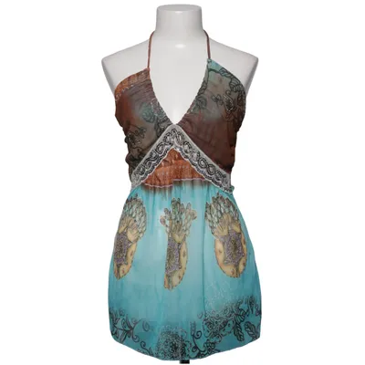 Halter neck top (Blue, Brown, Multicolored) from Claude Zana