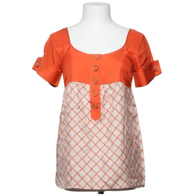 Top (Orange, Hvid) fra Juicy Couture Silke
