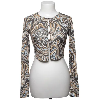 Bolero (Brun, Blå, Hvid) fra Bershka Elastan, Polyester