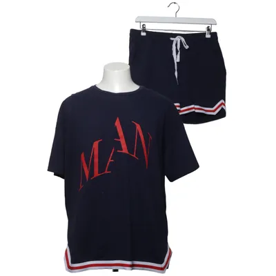 Pyjamasz (Blå, Hvid, Rød) fra Boohoo Man Bomuld