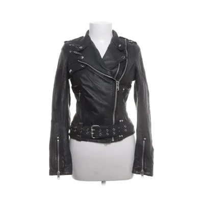 Bikerjakke (Sort) fra Jofama by Kenza Polyester, Læder