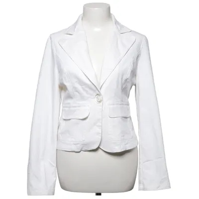 Blazer (Weiß) von Lady Mei Baumwolle, Polyester
