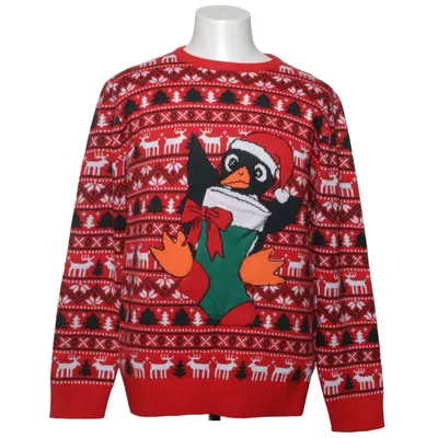 Julesweater (Rød, Hvid, Grøn) fra Lindbergh White Akryl