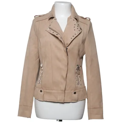 Bikerjacka (Beige) från Lemon Elastan, Polyester