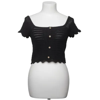 Crop top (Black) from Forever 21 Acrylic, Cotton, Polyamide