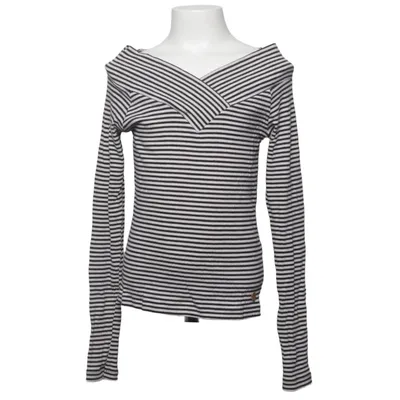 Long sleeve T-shirt (Black, White) from Ü by KappAhl Cotton, Elastane