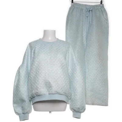 Mjukisset (Blå, Silverfärgad) från HUNKØN Bomull, Polyester