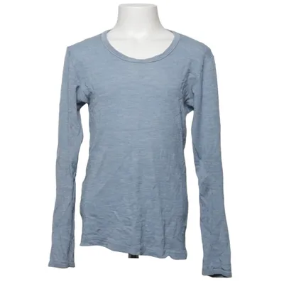 Langærmet t-shirt (Blå) fra Hocosa Silke, Uld