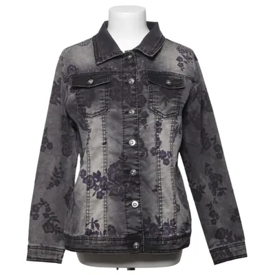 Denimjakke (Grå, Sort) fra Mocca Bomuld, Elastan, Polyester