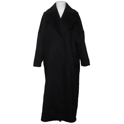 Coat (Black) from Almé Polyester, Wool