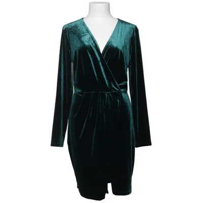 Omlottklänning (Grön) från Bubbleroom Elastan, Polyester