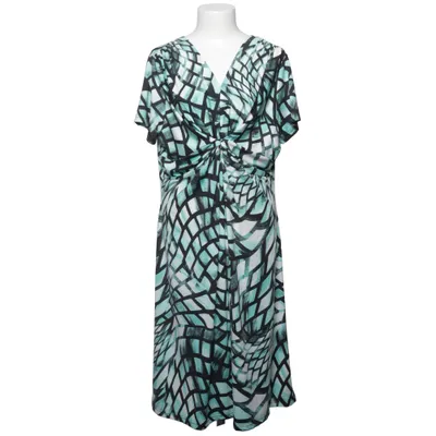 Kjole (Sort, Turkis, Hvid) fra Brandtex Elastan, Viscose