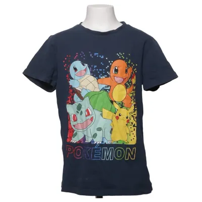 T-shirt (Blue, Multicolored) from Pokémon Cotton