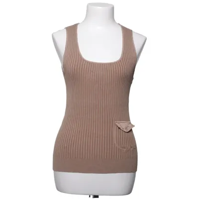 Tank Top (Brown) from Style Butler Elastane, Polyester, Silk