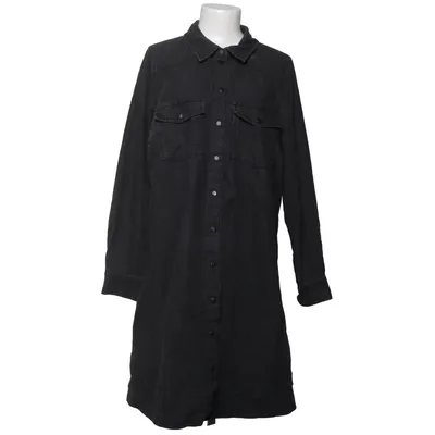Jeansklänning (Grå) från Zizzi Bomull, Polyester