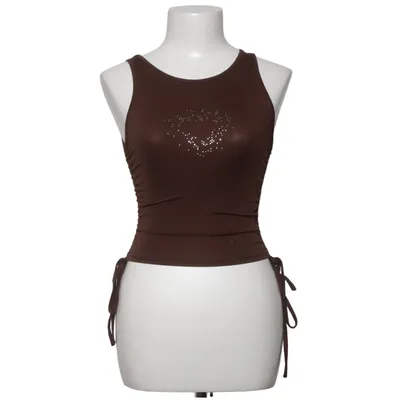 Top (Brown) from Kollyy Elastane, Polyester