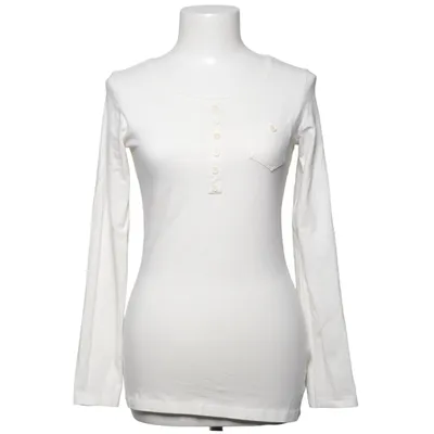 Henley shirt (White) from Blooming with Love Cotton, Elastane
