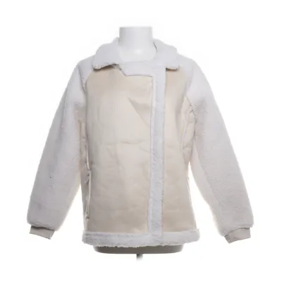 Shearling jas (Beige, Wit) van Fashion