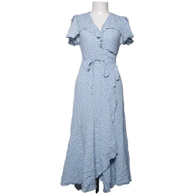 Omlottklänning (Blå, Vit) från & Other Stories Viskos