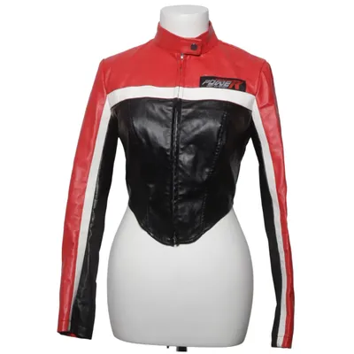 Jacke (Rot, Schwarz, Weiß) Polyester, Viskose