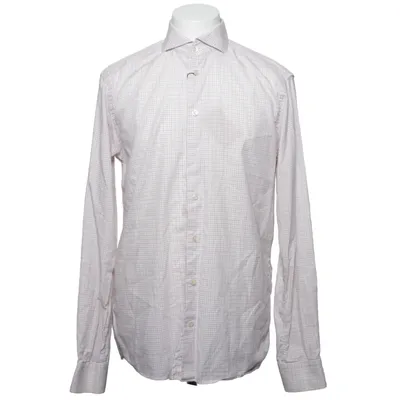 Shirt (Wit, Blauw, Oranje) van Eton Katoen