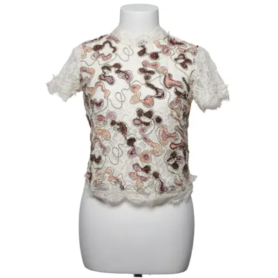 Top (White, Multicolored) from Zara Trafaluc Polyester