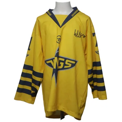 Maillot de hockey (Jaune, Bleu, Multicolore) de Warrior Polyester