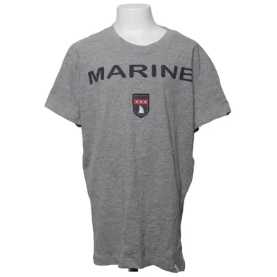 T-shirt (Grijs) van Marine Katoen, Viscose