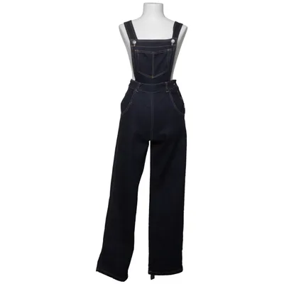 Dungarees (Blue) from Hell Bunny Cotton, Elastane