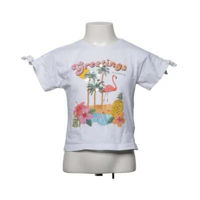 T-shirt (Wit) van Emma Jayne x H&M Katoen, Elastaan