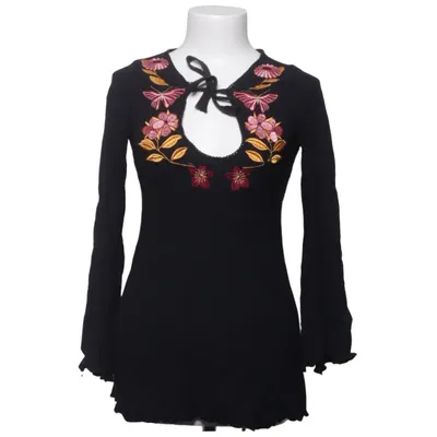 Wrap blouse (Black, Multicolored) from Made in italy Viscose