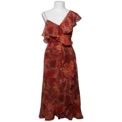 Slå-om-kjole (Rød, Orange, Flerfarvet) fra Adoore Elastan, Polyester