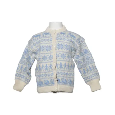 Cardigan (Bleu, Blanc)