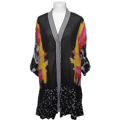 Cardigan (Black, Multicolored) from Fuego Woman Cotton, Silk