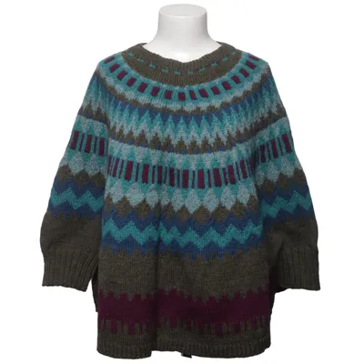 Poncho (Vert, Bleu, Violet) de Handmade Laine