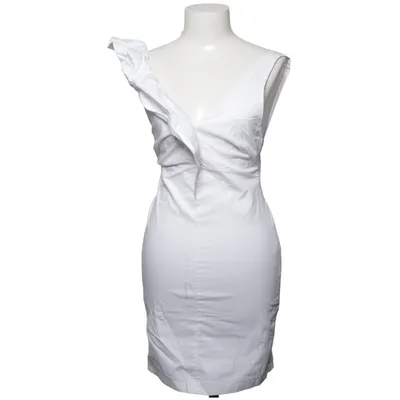 Kleid (Weiß) von Zara Trafaluc Baumwolle, Elasthan