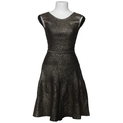 Jurk (Zwart, Goud) van Issa London Elastaan, Viscose