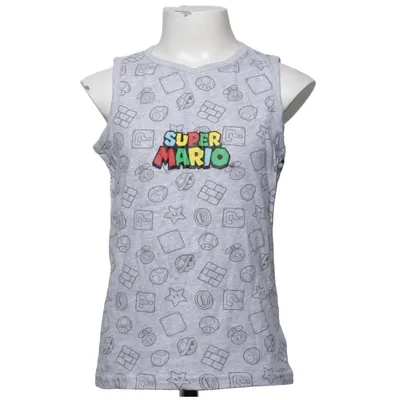 Tanktop  (Grå, Flerfarvet) fra Super Mario Bomuld